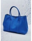 (LIKE NEW) HERMES VACHE COUNTRY GARDEN PARTY 36 BLEU ZELLIGE BAG 