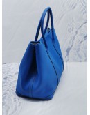 (LIKE NEW) HERMES VACHE COUNTRY GARDEN PARTY 36 BLEU ZELLIGE BAG 