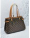 (LIKE NEW) LOUIS VUITTON BATIGNOLLES HARIZONTAL MONOGRAM CANVAS WITH LEATHER TRIM SHOULDER BAG 