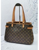 (LIKE NEW) LOUIS VUITTON BATIGNOLLES HARIZONTAL MONOGRAM CANVAS WITH LEATHER TRIM SHOULDER BAG 