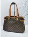 (LIKE NEW) LOUIS VUITTON BATIGNOLLES HARIZONTAL MONOGRAM CANVAS WITH LEATHER TRIM SHOULDER BAG 