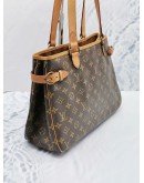 (LIKE NEW) LOUIS VUITTON BATIGNOLLES HARIZONTAL MONOGRAM CANVAS WITH LEATHER TRIM SHOULDER BAG 