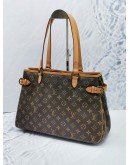 (LIKE NEW) LOUIS VUITTON BATIGNOLLES HARIZONTAL MONOGRAM CANVAS WITH LEATHER TRIM SHOULDER BAG 