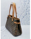 (LIKE NEW) LOUIS VUITTON BATIGNOLLES HARIZONTAL MONOGRAM CANVAS WITH LEATHER TRIM SHOULDER BAG 