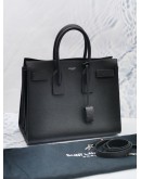 YSL SAINT LAURENT SAC DE JOUR CALFKSIN LETAHER TOP HANDLE BAG 