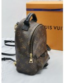 2020 LOUIS VUITTON PALM SPRINGS MINI BACKPACK / SLING BAG IN BROWN MONOGRAM CANVAS -FULL SET-