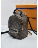 2020 LOUIS VUITTON PALM SPRINGS MINI BACKPACK / SLING BAG IN BROWN MONOGRAM CANVAS -FULL SET-