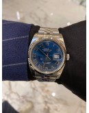 (LIKE NEW) ROLEX DATEJUST 36 REF 116234 BLUE DIAL 36MM AUTOMATIC YEAR 2019 WATCH