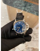 (UNUSED) 2022 PANERAI LUMINOR DUE PAM01273 BLUE OCEAN DIAL 38MM AUTOMATIC WATCH -FULL SET-