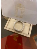 (LIKE NEW) 2020 BVLGARI B.ZERO1 RING 18K 750 WHITE GOLD SIZE 60 -FULL SET-