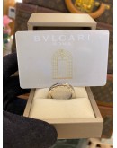 (LIKE NEW) 2020 BVLGARI B.ZERO1 RING 18K 750 WHITE GOLD SIZE 60 -FULL SET-