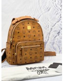 2019 MCM MEDIUM STAR BACKPACK IN BROWN VISETOS CANVAS