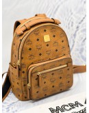 2019 MCM MEDIUM STAR BACKPACK IN BROWN VISETOS CANVAS