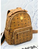 2019 MCM MEDIUM STAR BACKPACK IN BROWN VISETOS CANVAS