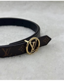 (LIKE NEW) LOUIS VUITTON CIRCLE 20MM REVERSIBLE BELT 