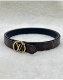 (LIKE NEW) LOUIS VUITTON CIRCLE 20MM REVERSIBLE BELT 