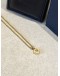 (LIKE NEW) CHOPARD HAPPY DIAMONDS NECKLACE 18K 750 YELLOW GOLD