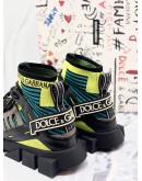 (LIKE NEW) DOLCE & GABBANA HIGH TOP SORRETO SNEAKERS -FULL SET-