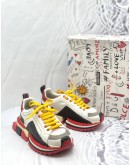 (LIKE NEW) DOLCE & GABBANA MULTI-COLORED SUPER KING SNEAKERS -FULL SET-