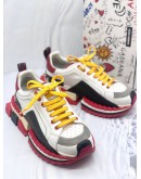 (LIKE NEW) DOLCE & GABBANA MULTI-COLORED SUPER KING SNEAKERS -FULL SET-