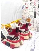 (LIKE NEW) DOLCE & GABBANA MULTI-COLORED SUPER KING SNEAKERS -FULL SET-