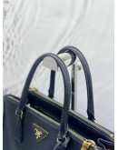 PRADA GALLERIA IN BLACK SAFFIANO LEATHER DOUBLE ZIP TOTE HANDLE BAG