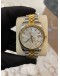 (BRAND NEW) 2021 ROLEX DATEJUST 36 HALF 18K 750 YELLOW GOLD REF 116233 DIAMOND DIAL 36MM AUTOMATIC WATCH