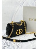 (LIKE NEW) 2022 CHRISTIAN DIOR SMALL CARO BAG IN BLACK SUPPLE CANNAGE CALFSKIN LEATHER -FULL SET-