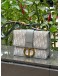 CHRISTIAN DIOR OBLIQUE 30 MONTAIGNE FLAP BAG GREY