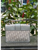 CHRISTIAN DIOR OBLIQUE 30 MONTAIGNE FLAP BAG GREY