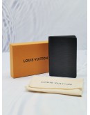 (LIKE NEW) 2023 MICROCHIP LOUIS VUITTON POCKET ORGANIZER IN BLACK EPI LEATHER -FULL SET- 