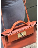 (LIKE NEW) HERMES MINI 24/24 21 BAG EVERCOLOR AND SWIFT GOLD HARDWARE