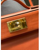 (LIKE NEW) HERMES MINI 24/24 21 BAG EVERCOLOR AND SWIFT GOLD HARDWARE