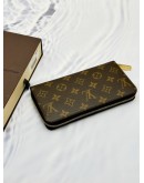 (LIKE NEW) LOUIS VUITTON ZIPPY WALLET IN BROWN MONOGRAM CANVAS -FULL SET-