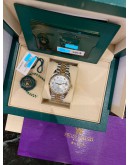 (BRAND NEW) 2024 ROLEX DATEJUST 36 REF 126233 HALF 18K 750 YELLOW GOLD MOTHER OF PEARL DIAMOND DIAL 36MM AUTOMATIC WATCH -FULL SET-