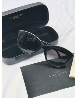 COACH PHANTOS FRAME BLACK SUNGLASSES -FULL SET-