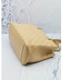 CHANEL GST TOTE BAG WITH BEIGE CAVIAR LEATHER GHW