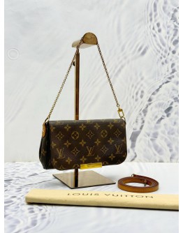 LOUIS VUITTON FAVOURITE PM IN BROWN MONOGRAM CANVAS 