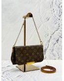 LOUIS VUITTON FAVOURITE PM IN BROWN MONOGRAM CANVAS 