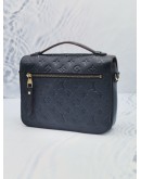 (LIKE NEW) LOUIS VUITTON METIS NAVY BLUE MONOGRAM EMPREINTE LEATHER WITH REMOVABLE & ADJUSTABLE STRAP 