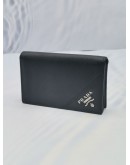 (LIKE NEW) PRADA CARD HOLDER IN BLACK SAFFIANO LEATHER