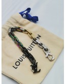 LOUIS VUITTON X VIRGIL ABLOH ENGRAVED MONOGRAM MULTICOLOR CHAIN BRACELET -FULL SET-