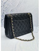 CHANEL CLASSIC JUMBO SIZE DOUBLE FLAP BAG WITH GOLD HARDWARE START 28 SERIAL