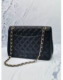 CHANEL CLASSIC JUMBO SIZE DOUBLE FLAP BAG WITH GOLD HARDWARE START 28 SERIAL