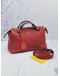 FENDI MEDIUM BY THE WAY BROWN RED CALFSKIN LEATHER WITH STRAP