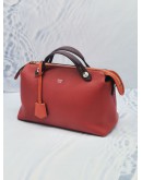 FENDI MEDIUM BY THE WAY BROWN RED CALFSKIN LEATHER WITH STRAP