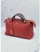 FENDI MEDIUM BY THE WAY BROWN RED CALFSKIN LEATHER WITH STRAP