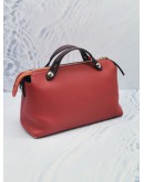 FENDI MEDIUM BY THE WAY BROWN RED CALFSKIN LEATHER WITH STRAP