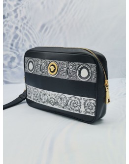 VERSACE MEDUSA BAROQUE PANELED HAND CARRY CLUTCH