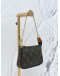 LOUIS VUITTON MINI POCHETTE ACCESSOIRES IN BROWN MONOGRAM CANVAS